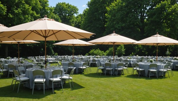 Location parasol haut de gamme : l'ombre parfaite pour vos événements